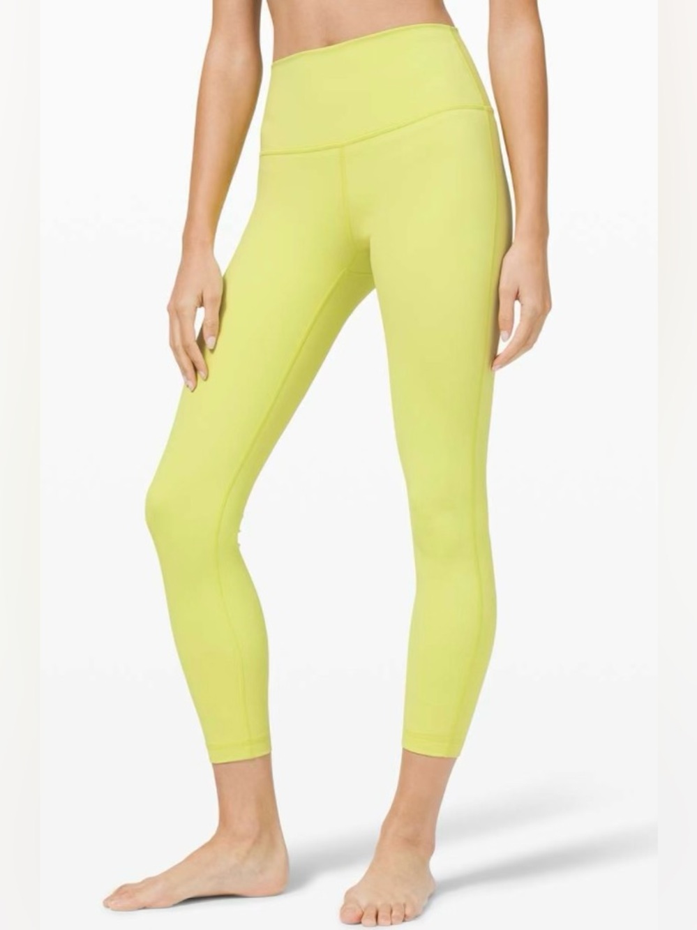 Lululemon Size 4 Wunder Under 25” Lemon Vibe